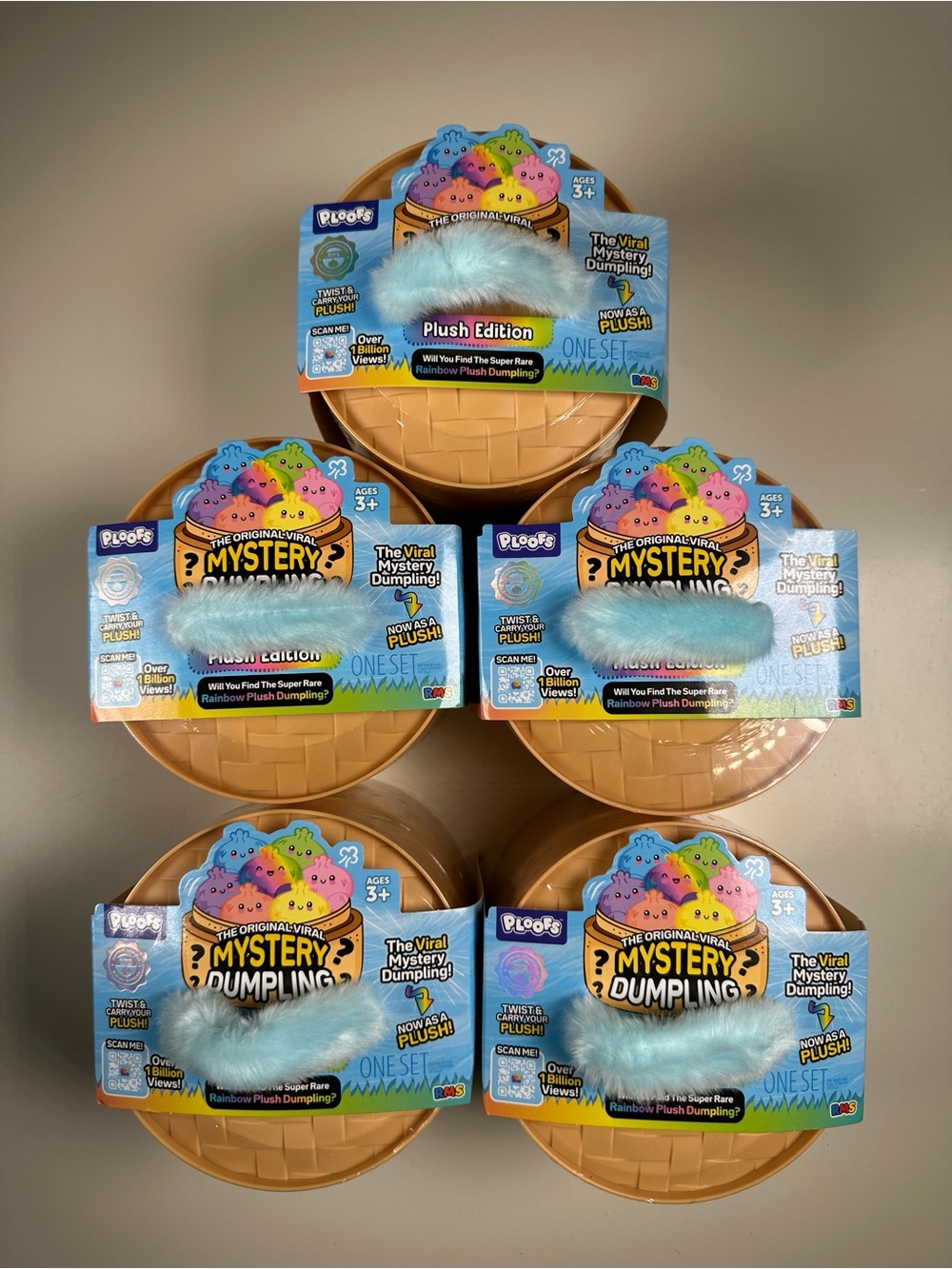 ✨ RMS Mystery Dumpling Ploof Plush Edition – Bundle of 5 ✨